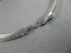 ESTATE 1.45CT DIAMOND 18KT WHITE GOLD 3D BAGUETTE SEMI ETERNITY BANGLE BRACELET