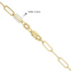 ESTATE 14KT YELLOW GOLD 3D CLASSIC OVAL LINK LOVE CHAIN NECKLACE