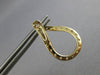 1.42CT DIAMOND 14KT YELLOW GOLD 3D OPEN TEAR DROP SIDEWAYS HOOP HANGING EARRINGS