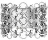 LARGE .56CT DIAMOND 18KT WHITE GOLD MULTI CIRCULAR FUN WEDDING ANNIVERSARY RING