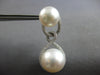 EXTRA LARGE 1.90CT DIAMOND & AAA SOUTH SEA PEARL 18KT WHITE GOLD PAVE EARRINGS