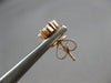 ESTATE 1.0CT DIAMOND 18KT ROSE GOLD 3D CLASSIC FLOWER INVISIBLE STUD EARRINGS