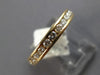 1.10CT DIAMOND 14KT YELLOW GOLD 3D ROUND ETERNITY 3mm WEDDING ANNIVERSARY RING