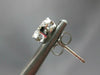 ESTATE .51CT DIAMOND 14KT WHITE GOLD 3D CLASSIC ROUND CLUSTER STUD EARRINGS