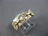 ESTATE .50CT DIAMOND 14KT YELLOW GOLD 3D CLASSIC OVAL LINK LOVE KNOT FUN RING