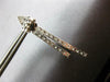 ESTATE 1.50CT DIAMOND 14KT WHITE GOLD DOUBLE BAR TEAR DROP LOVE HANGING EARRINGS