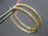 1.15CT DIAMOND 18KT YELLOW GOLD CLASSIC ROUND INSIDE OUT HOOP HANGING EARRINGS