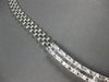 8.43CT DIAMOND 18KT WHITE GOLD 3D ROUND & BAGUETTE SEMI ETERNITY TENNIS NECKLACE