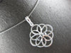 LARGE .73CT DIAMOND & AAA TAHITIAN PEARL 18KT WHITE GOLD FLOWER FLOATING PENDANT
