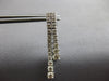 ESTATE LARGE 2.30CT DIAMOND 14KT WHITE GOLD 3D JOURNEY DOUBLE BAR FUN HANGING EARRINGS