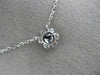 ESTATE .96CT DIAMOND 14K WHITE GOLD 3D FLOWER BY THE YARD NECKLACE F/G VVS 25651