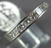 .59CT DIAMOND 14KT WHITE GOLD 3D 3MM PRINCESS CHANNEL WEDDING ANNIVERSARY RING