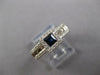 1.15CT DIAMOND & AAA SAPPHIRE 14KT WHITE GOLD PRINCESS & ROUND SQUARE FUN RING