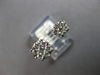 ESTATE .50CT DIAMOND 14KT WHITE GOLD 3D CLASSIC DOUBLE FLOWER TENSION FUN RING