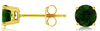 ESTATE 1.10CT AAA RUSSALITE 14KT YELLOW GOLD 3D CLASSIC ROUND STUD EARRINGS