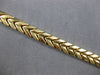 ESTATE 14KT YELLOW GOLD 3D MATTE & SHINY MULTI LEAF V SHAPE ITALIAN FUN BRACELET