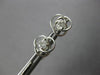 ESTATE .14CT DIAMOND 14KT WHITE GOLD 3D CLASSIC SOLITAIRE FLOWER STUD EARRINGS