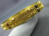 ANTIQUE AAA ENAMEL 22KT YELLOW GOLD 3D FILIGREE FLOWER BANGLE BRACELET #2058