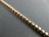 ESTATE 3.0CT DIAMOND 14KT ROSE GOLD 3D CLASSIC ROUND 4 PRONG TENNIS BRACELET