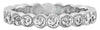 .51CT DIAMOND 18KT WHITE GOLD 3D ROUND BEZEL FILIGREE WEDDING ANNIVERSARY RING