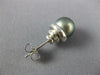 ESTATE .15CT DIAMOND & AAA TAHITAIN PEARL 14KT WHITE GOLD ETOILE STUD EARRINGS