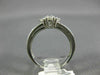 ESTATE 1.25CT ROUND DIAMOND 14K WHITE GOLD 3D CLASSIC FLOWER MULTI ROW LOVE RING
