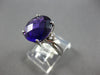 ESTATE 5.49CT DIAMOND & AAA AMETHYST 14KT WHITE GOLD OVAL & ROUND FUN LOVE RING