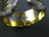 ESTATE CARTIER LARGE .50CT DIAMOND 18KT TWO TONE GOLD 3D MULIT ROW TENSION RING