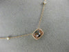ESTATE .88CT DIAMOND & AAA MORGANITE 14KT ROSE GOLD CLASSIC BY THE YARD NECKLACE