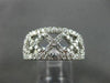 ANTIQUE 1.58CT DIAMOND 14KT WHITE GOLD X LATTICE DESIGN ANNIVERSARY RING #16630