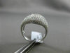 ESTATE MASSIVE 1.89CT DIAMOND 18KT WHITE GOLD 3D PAVE CIRCULAR COCKTAIL RING VVS