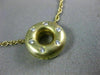 ESTATE .15CT DIAMOND 14KT YELLOW GOLD 3D ETOILE CIRCLE OF LIFE PENDANT #21994