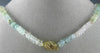 ESTATE 101.54CT DIAMOND & AAA AQUAMARINE 18K YELLOW GOLD BY THE YARD NECKLACE