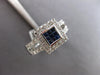 .90CT DIAMOND & AAA SAPPHIRE 14KT WHITE GOLD PRINCESS & ROUND INVISIBLE FUN RING
