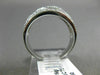 ESTATE WIDE .50CT DIAMOND 14KT WHITE GOLD SEMI ETERNITY WEDDING ANNIVERSARY RING