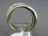 ESTATE .57CT ROUND DIAMOND 14KT WHITE GOLD 3D MULTI ROW SEMI ETERNITY FUN RING