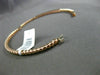 ESTATE .38CT ROUND DIAMOND 14KT ROSE GOLD 3D CLASSIC 3.5mm BANGLE BRACELET