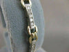 ESTATE 1.60CTW DIAMOND 14K WHITE YELLOW GOLD LOVE BRACELET F VVS 7.0" 6MM #19823
