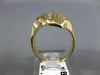 ESTATE LARGE .28CT DIAMOND 14KT YELLOW GOLD 3D CLASSIC WAVE COCKTAIL RING #18689