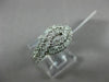 ESTATE WIDE 1.0CT ROUND DIAMOND 14KT WHITE GOLD 3D MULTI ROW INFINITY LOVE RING
