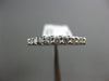 ESTATE .53CT DIAMOND 14KT WHITE GOLD SEMI ETERNITY SHARE PRONG ANNIVERSARY RING