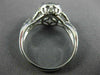 ESTATE 2.93CT AAA WHITE TOPAZ 14KT WHITE GOLD 3D INFINITY LOVE ENGAGEMENT RING