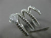 ESTATE LARGE .55CT ROUND DIAMOND 18KT WHITE GOLD FLEXIBLE HANDCRAFTED SNAKE RING