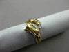 ESTATE 14KT WHITE & YELLOW GOLD 3D PEAR SHAPE SEMI MOUNT ENGAGEMENT RING #24600