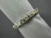 ESTATE .42CT ROUND & BAGUETTE DIAMOND 14KT WHITE GOLD 3D ANNIVERSARY RING #1050