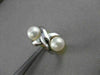 ESTATE 6MM AKOYA SEA PEARL 14K GOLD MODERNIST X-O CROSSOVER COCKTAIL RING #21396