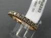 ESTATE .43CT DIAMOND 14KT ROSE GOLD 3D SEMI ETERNITY WEDDING ANNIVERSARY RING