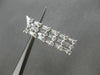 ESTATE .42CT ROUND & BAGUETTE DIAMOND 18KT WHITE GOLD 3 ROW RECTANGULAR PENDANT