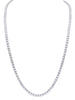 11CT DIAMOND 14KT WHITE GOLD 3D CLASSIC ROUND 4 PRONG ETERNITY TENNIS BRACELET