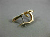 ESTATE .42T DIAMOND & AAA RUBY 18KT ROSE GOLD 3D SNAKE FUN HANGING EARRINGS